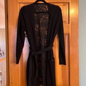 WHBM Lace Back Sweater Sz S